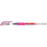 Ручка гелевая edding 2185, резиновая зона захвата, роликовый наконечник, 0.7 мм Розовый, (10 шт/уп)