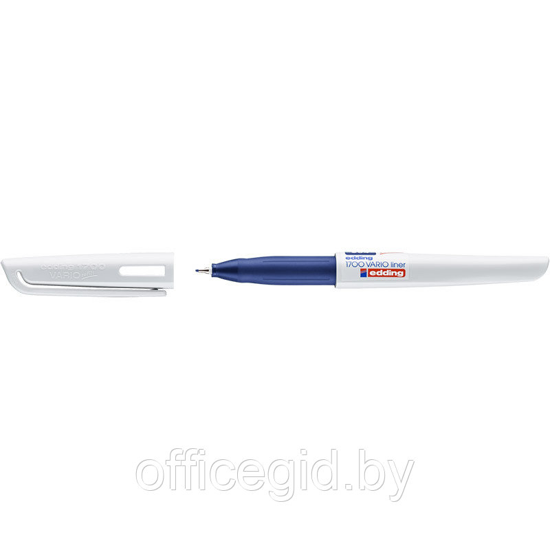 Ручка капиллярная edding 1700 Fineliner, мягкая зона захвата, сменный стержень Синий, (10 шт/уп) - фото 1 - id-p204672493