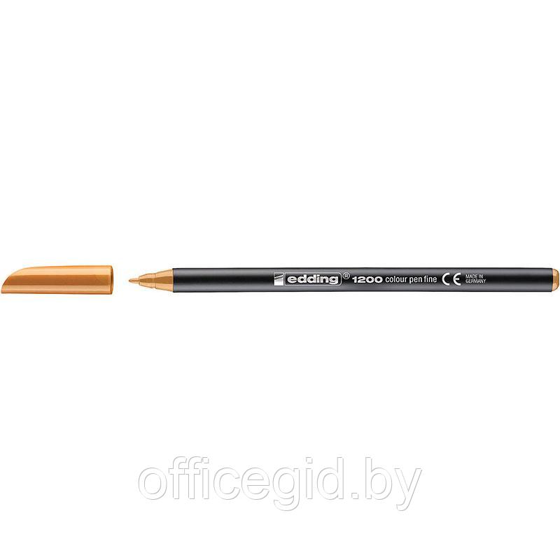 Фломастер для рисования edding 1200, круглый наконечник, 1 мм Светло-оранжевый, (10 шт/уп) - фото 1 - id-p204672554