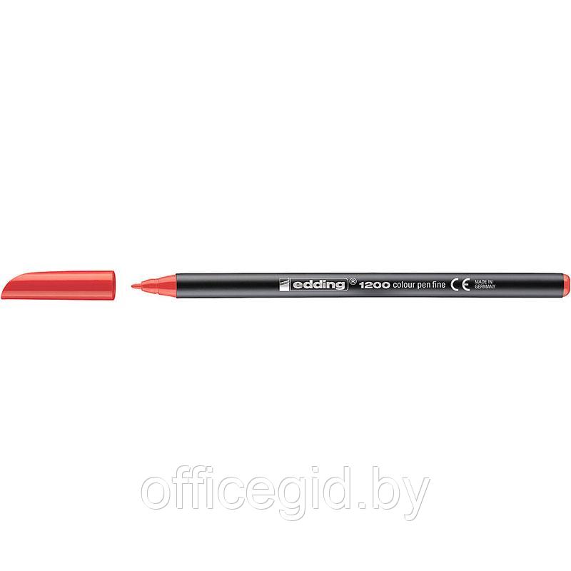 Фломастер для рисования edding 1200, круглый наконечник, 1 мм Красный, (10 шт/уп) - фото 1 - id-p204672558