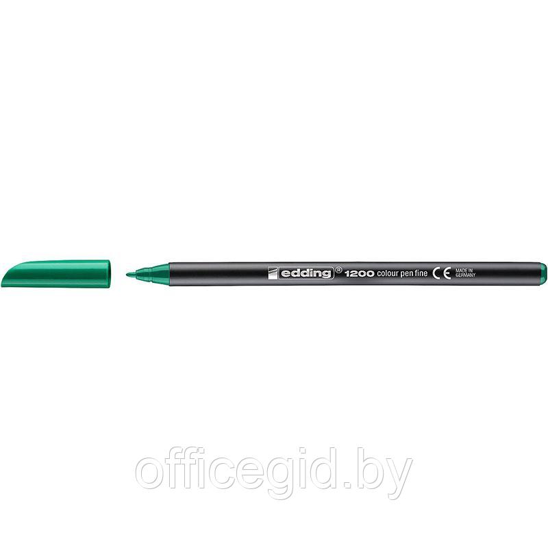 Фломастер для рисования edding 1200, круглый наконечник, 1 мм Зеленый, (10 шт/уп) - фото 1 - id-p204672565