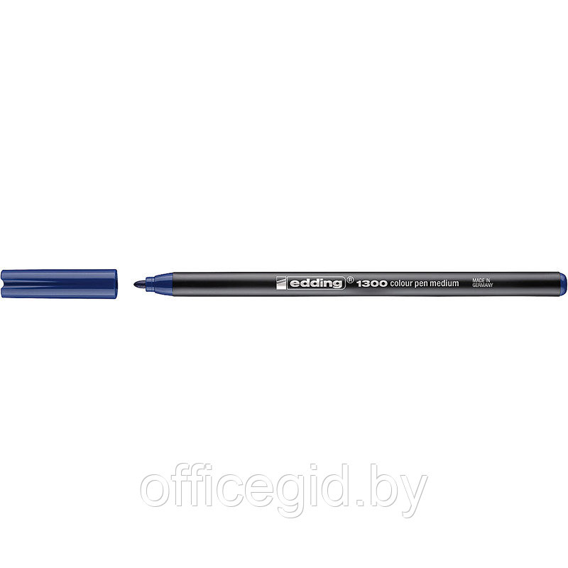 Фломастер для рисования edding 1300, круглый наконечник, 2 мм Синевато-стальной, (10 шт/уп) - фото 1 - id-p204672598