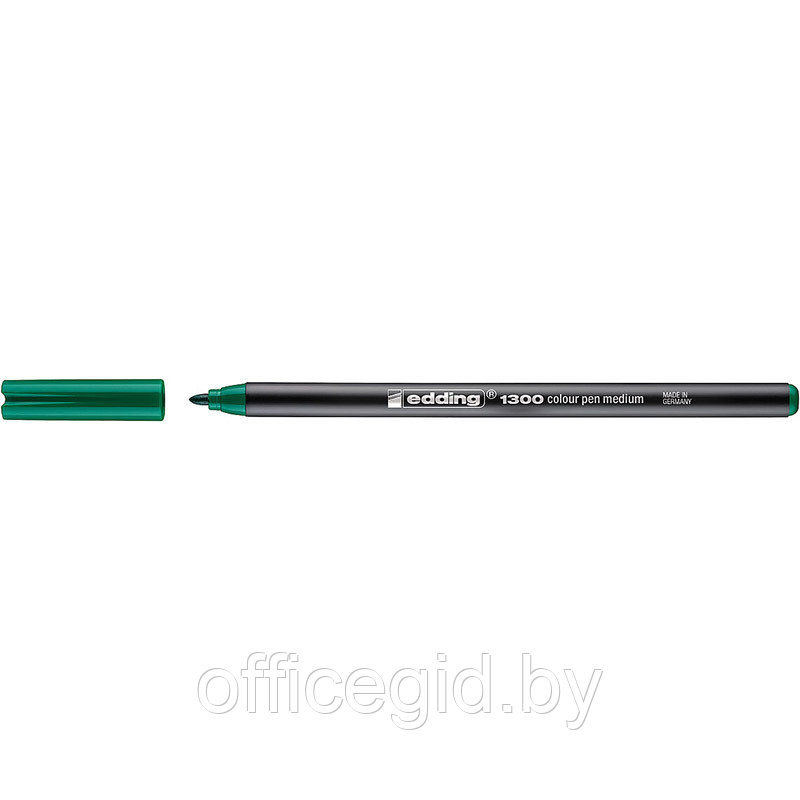 Фломастер для рисования edding 1300, круглый наконечник, 2 мм Зеленый, (10 шт/уп) - фото 1 - id-p204672619