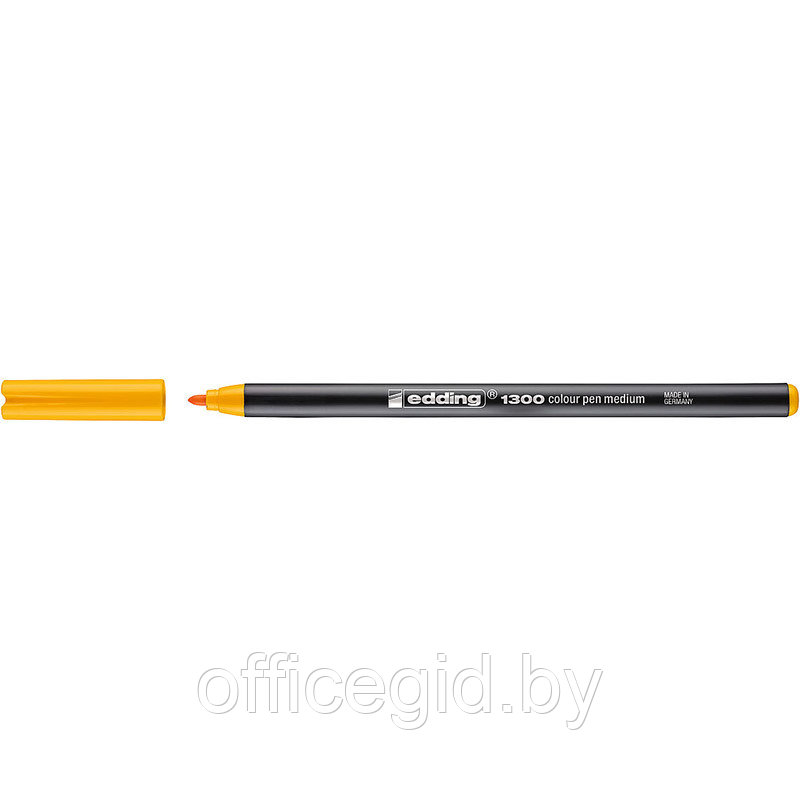 Фломастер для рисования edding 1300, круглый наконечник, 2 мм Желтый кадмий, (10 шт/уп) - фото 1 - id-p204672623