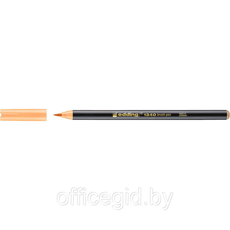 Фломастер - кисть для рисования edding 1340, изменяемая толщина линии Светло-оранжевый, (10 шт/уп) - фото 1 - id-p204672639