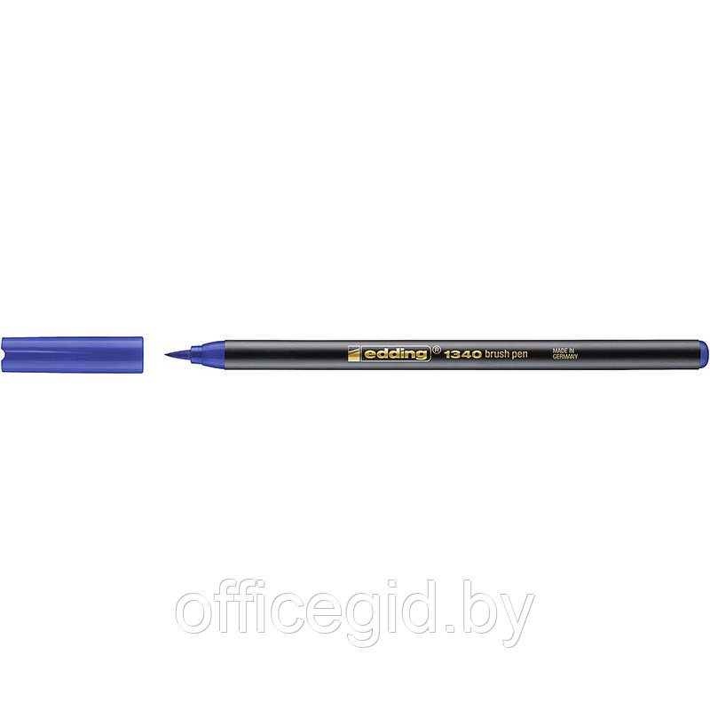 Фломастер - кисть для рисования edding 1340, изменяемая толщина линии Синий, (10 шт/уп) - фото 1 - id-p204672642