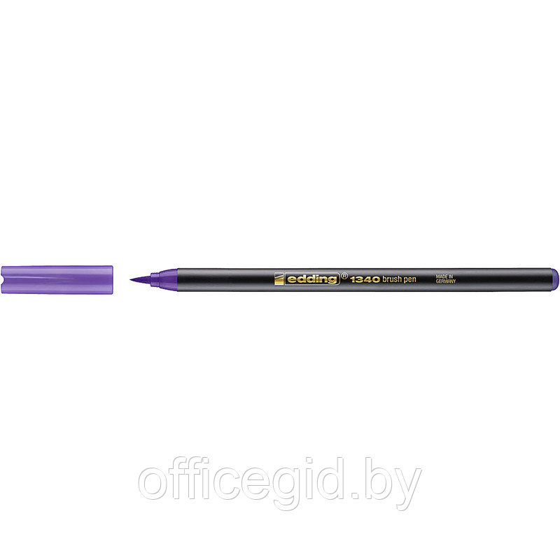 Фломастер - кисть для рисования edding 1340, изменяемая толщина линии Фиолетовый, (10 шт/уп) - фото 1 - id-p204672647