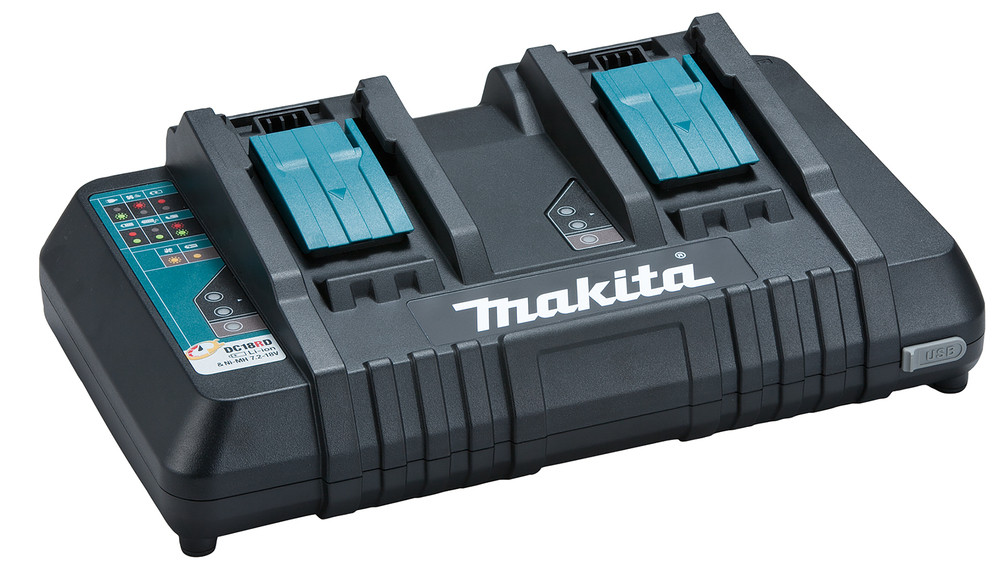Зарядное устройство Makita DC18RD (2 порта, 9 А, 14.4 - 18 В) 196941-7