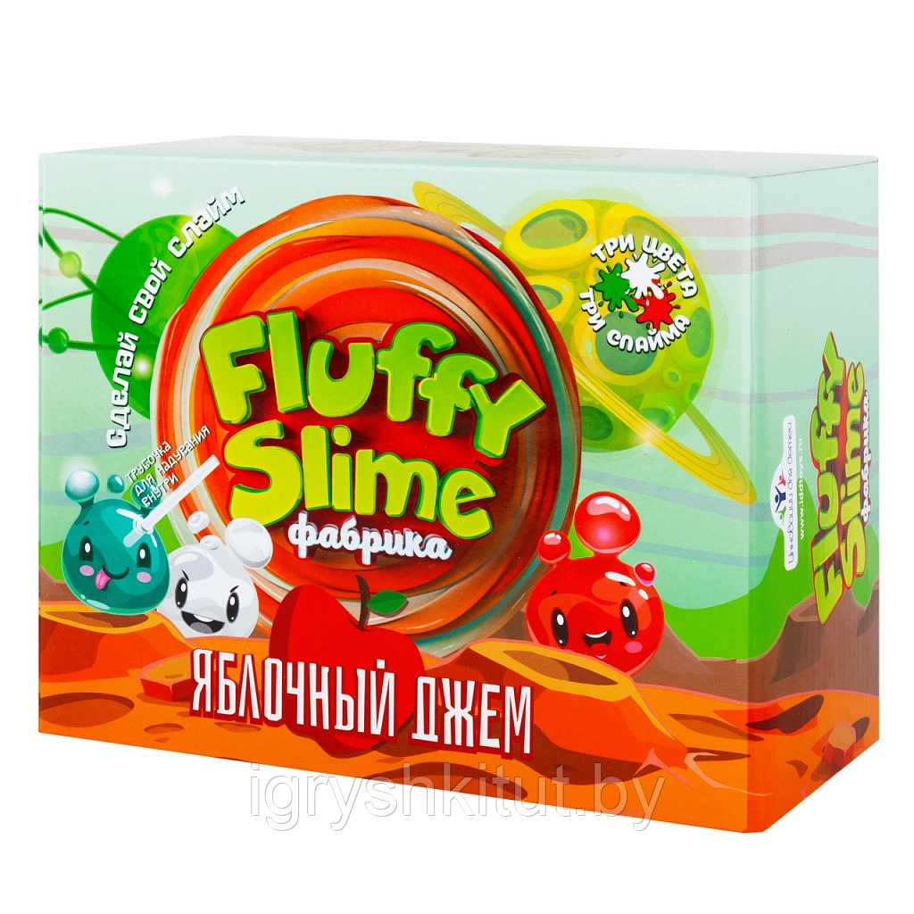 Слайм Fluffy Slime фабрика. Яблочный джем - фото 2 - id-p204687134