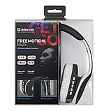 Наушники беспроводные Defender "FreeMotion B525", Bluetooth, серый, белый, фото 6