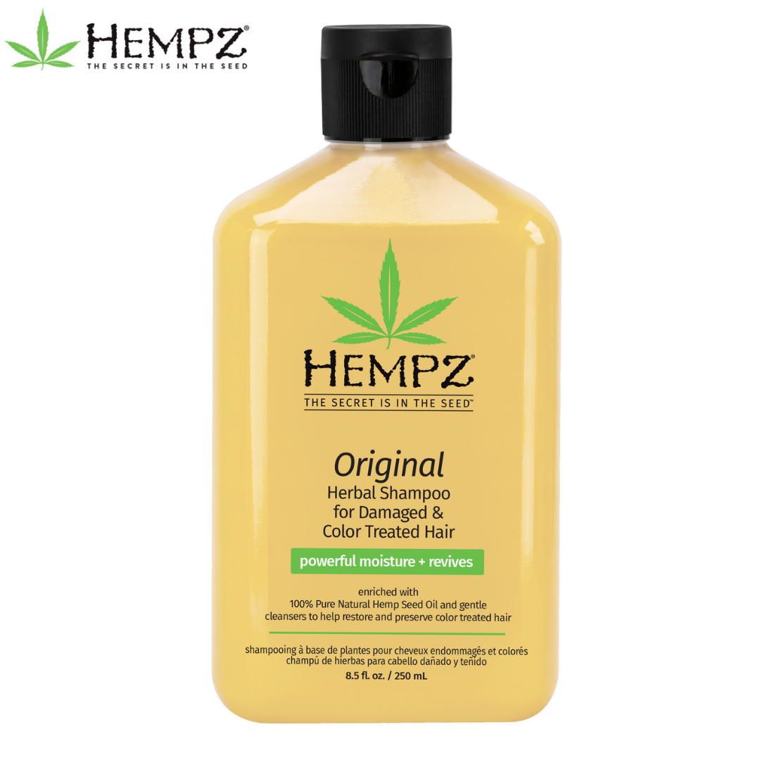 Шампунь для повреждённых волос Оригинальный Hempz Original Herbal Shampoo For Damaged & Color Treated Hair - фото 1 - id-p204690801