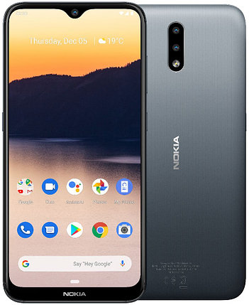 Дисплей (экран) для Nokia 2.3 c тачскрином, черный, фото 2