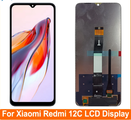 Дисплей (экран) для Xiaomi Redmi 12C Original c тачскрином, черный, фото 2