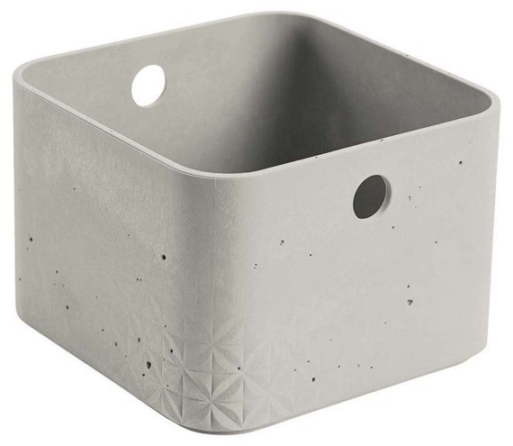 Коробка квадратная XS Beton 3L, серый