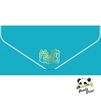 Конверт для денег Бархатный (БК-00018) Подарки, ярко-голубой