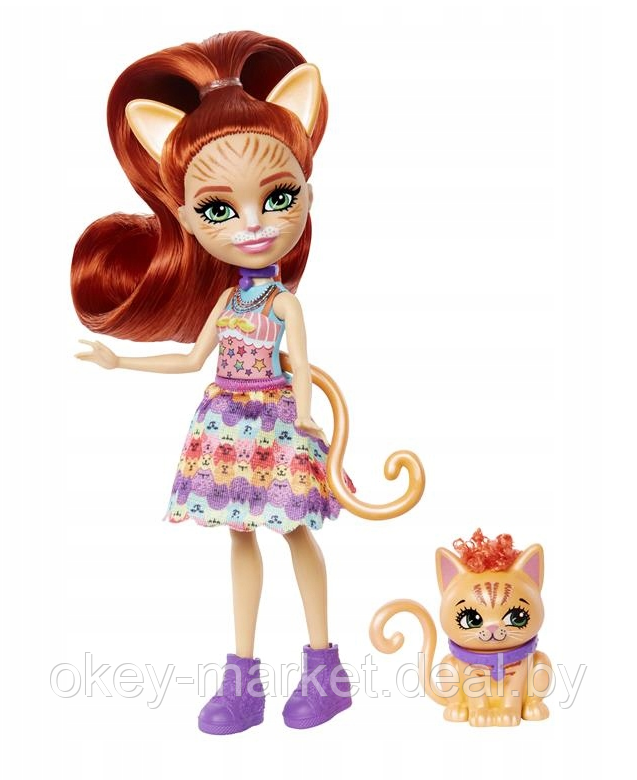 Кукла Кошка Тарла с питомцем Enchantimals City Tails - фото 1 - id-p204693607