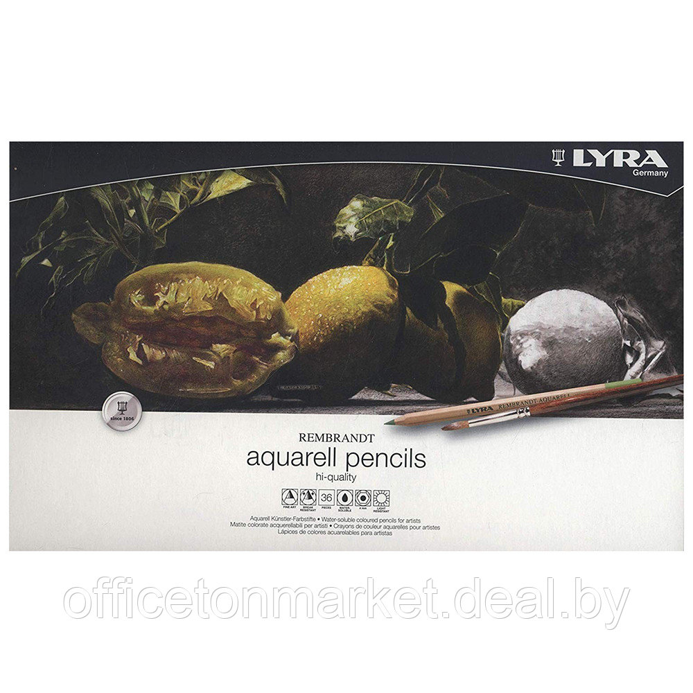 Карандаши акварельные "Rembrandt Aquarell", 36 шт., металлическая упаковка - фото 1 - id-p204693936