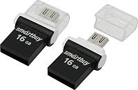 Накопитель SmartBuy SB16GBPO-K USB2.0/USB micro-B OTG Flash Drive 16Gb (RTL)