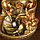 Фонтан настольный от сети, подсветка "Слиток золота и монеты" золото 21х17х12 см, фото 6