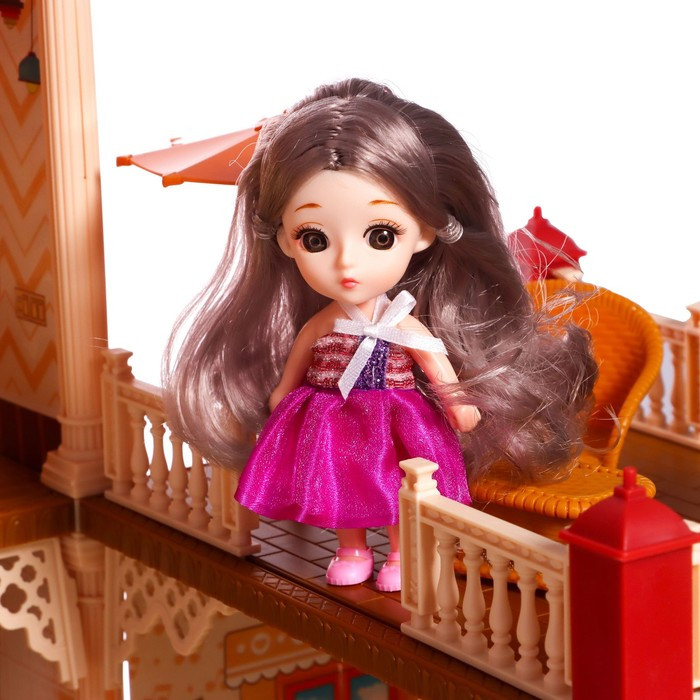 Дом для кукол «Мой милый дом», с куклами 2 шт., 209 деталей, с аксессуарами - фото 5 - id-p204699244