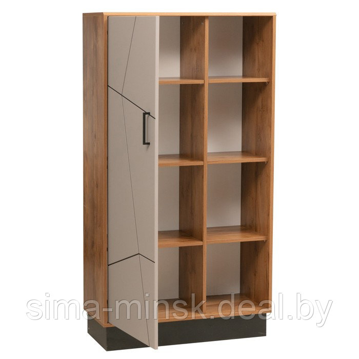 Шкаф комбинированный «Гамма» 54.06, 854×360×1575 мм, цвет таксония / чёрный / ПВХ грей - фото 2 - id-p204699278