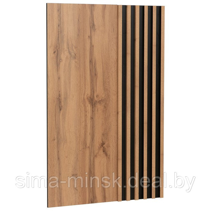 Шкаф для одежды «Либерти» 51.01, 820×429×2170 мм, опора металл, цвет дуб вотан / чёрный - фото 4 - id-p204699284
