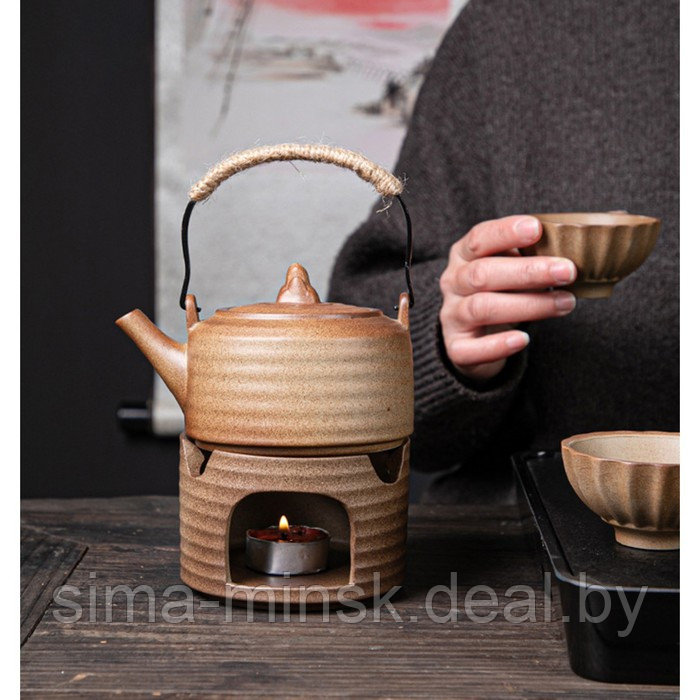 Чайник ручной работы для чайной церемонии с чайной плитой, 300 мл - фото 5 - id-p204699477