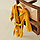 Халат детский муслиновый LoveLife (3 года, рост 98-104 см), цвет горчичный, 100% хлопок, 235 гр/м2, фото 3