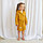 Халат детский муслиновый LoveLife (4 года, рост 104-110 см), цвет горчичный, 100% хлопок, 235 гр/м2, фото 8