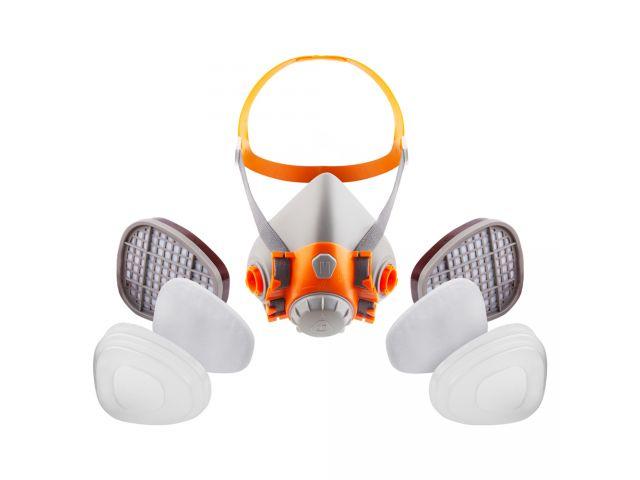 Полумаска 6500 с фильтрами 6510 А1 с предфильтрами и с держателями Jeta Safety (комплект) (р-р L, для защиты
