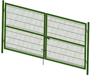 Каркас ворот с 3Д (3.5*1,5м) ПП 6005, фото 2