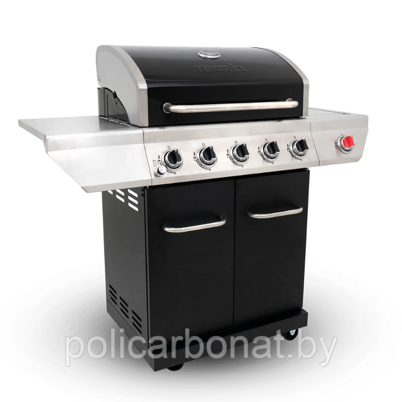 Гриль газовый Nexgrill Gourmet Plus 5B + SSB, черный - фото 7 - id-p204702807