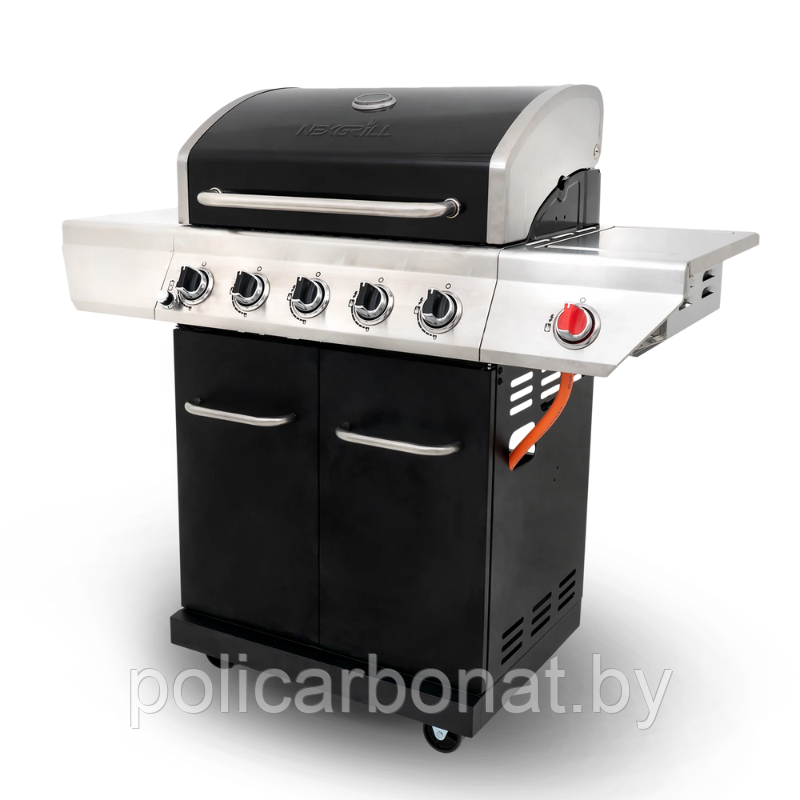 Гриль газовый Nexgrill Gourmet Plus 5B + SSB, черный - фото 8 - id-p204702807