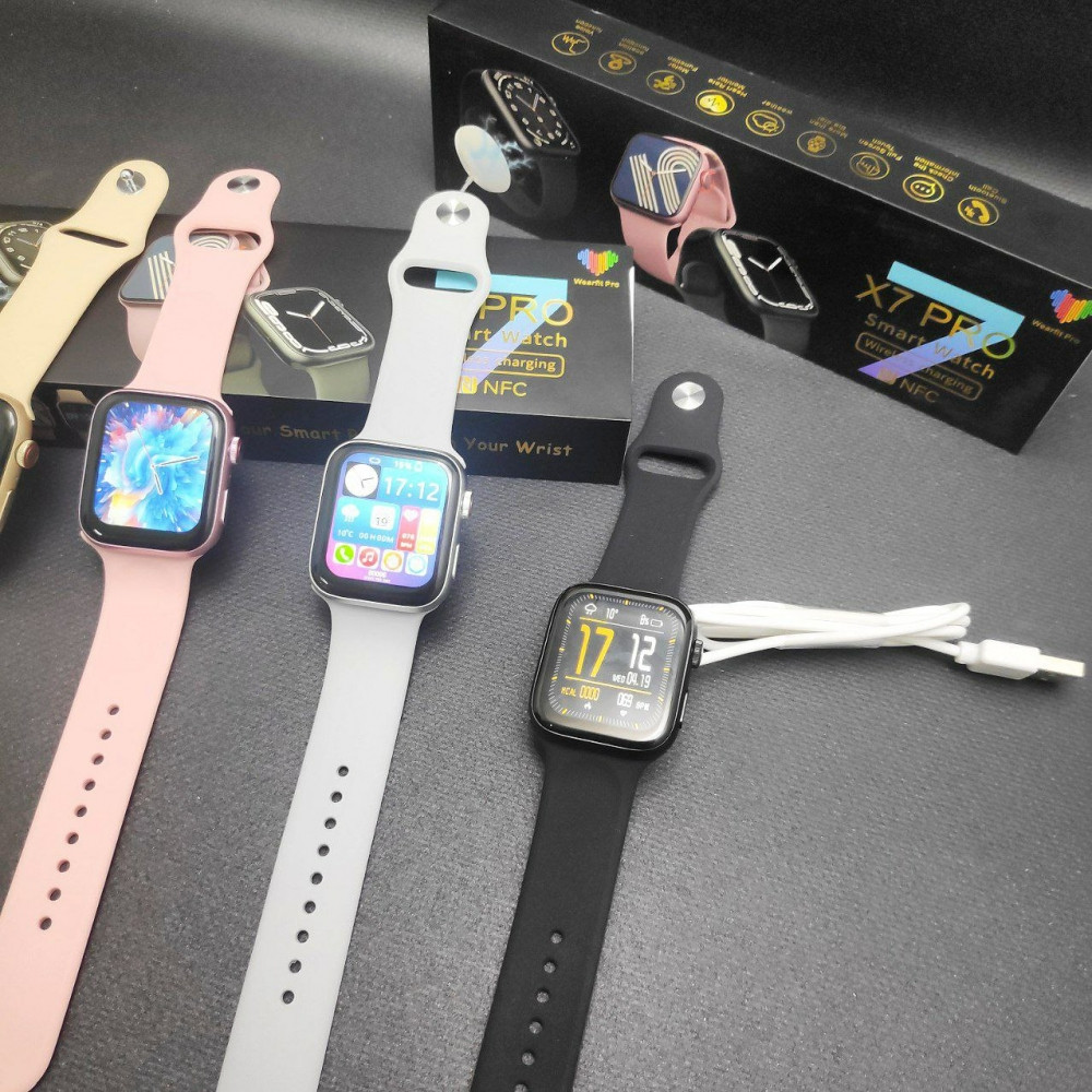 Умные часы Smart Watch X7 Pro (аналог Apple Watch 7) Черный - фото 8 - id-p204703773