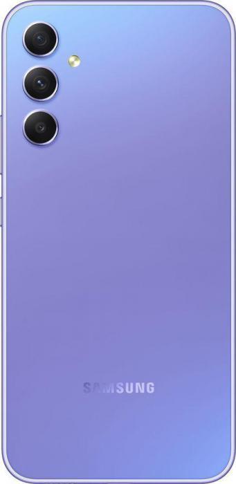Смартфон Samsung Galaxy A34 5G 8/256Gb, SM-A346E, лаванда - фото 3 - id-p204473139