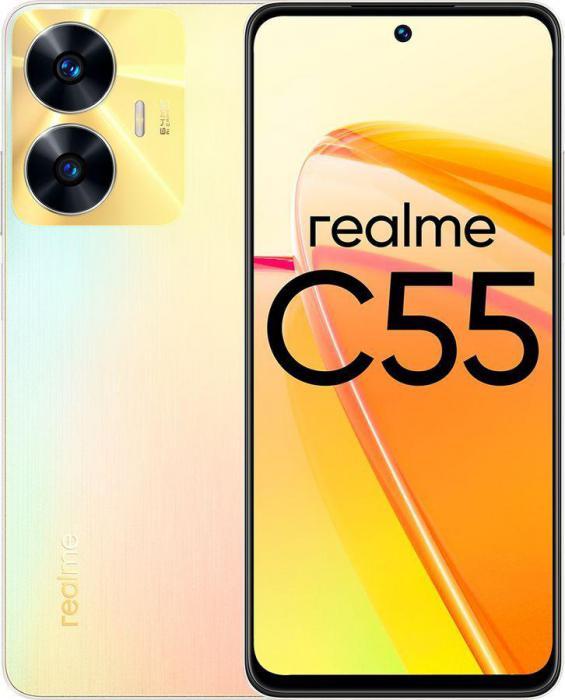 Смартфон REALME C55 8/256Gb, RMX3710, перламутровый - фото 1 - id-p204473144