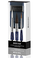 Набор кистей BLUE SYNTHETIC TRAVEL BRUSH SET, серия 1271