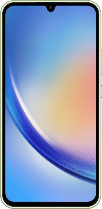 Смартфон Samsung Galaxy A34 5G 6/128Gb, SM-A346E, зеленый лайм - фото 2 - id-p204387303