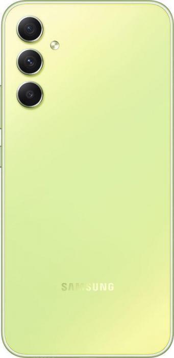 Смартфон Samsung Galaxy A34 5G 6/128Gb, SM-A346E, зеленый лайм - фото 3 - id-p204387303