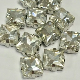 Пришивные стразы в оправах Crystal (квадрат) 3009 10 x 10 mm - фото 1 - id-p204712278