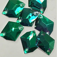 Пришивные стразы Cosmic Emerald 3070 13 x 17 mm
