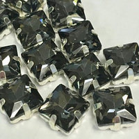 Пришивные стразы в оправах Black Diamond (квадрат) 3009 14 x 14 mm