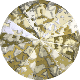 Swarovski Crystal (001) Gold Patina F 1122