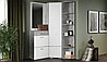 Гарнитур в прихожую Виола с полками Ателье светлый/белый, фото 5