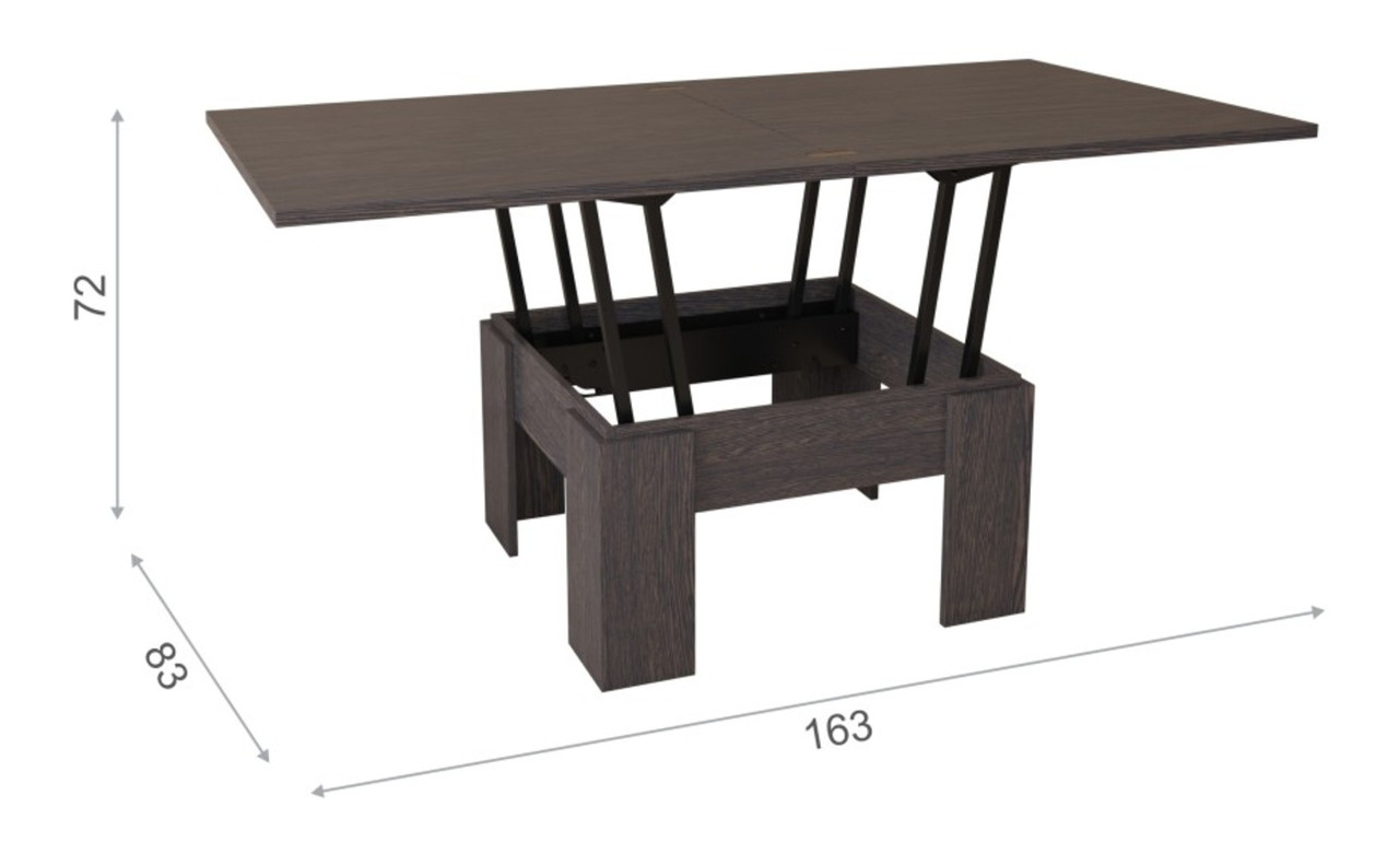 Стол журнальный Стол-трансформер Венге - фото 2 - id-p204378649