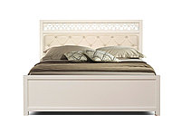 Спальня Ева Кровать 160 МИ с ламелями Белый/Золото