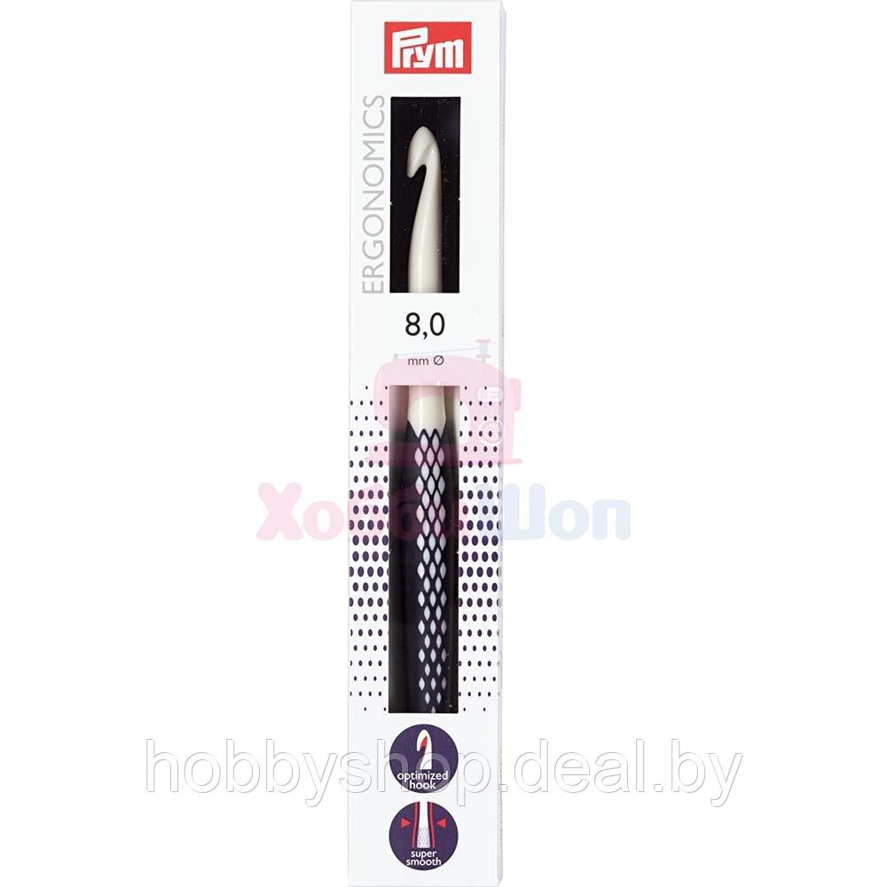 Крючок для вязания Ergonomics полимер 8 мм x 17 см Prym 218490 - фото 1 - id-p204666332