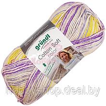 Пряжа для ручного вязания Gruendl Cotton Soft Color 100 гp цвет 02