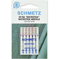 Набор игл для крепа и шелка SCHMETZ Microtex №60-80 (5 шт.)