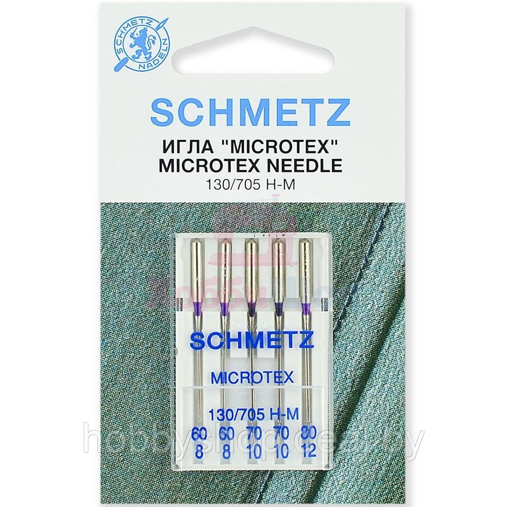 Набор игл для крепа и шелка SCHMETZ Microtex №60-80 (5 шт.) - фото 1 - id-p204665550